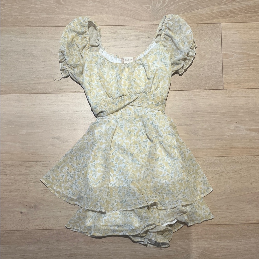 Altar'd State Yellow Floral Women Dress